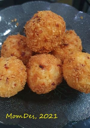 Foto resep Bola-bola nasi mozarela
