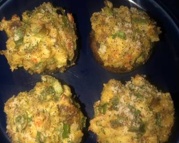 The New Way Make Recipe Easy Crab Stuffed Portobello Mushrooms Delicious Nutritious