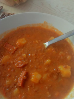 Una foto de Lentejas con chorizo y patata en ClickChef
