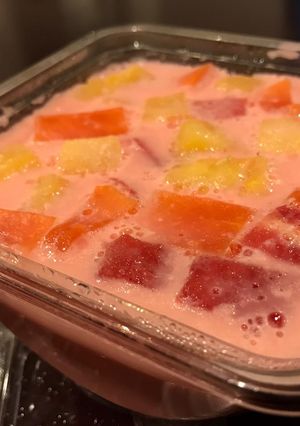 Foto resep Puding Buah Magic Com