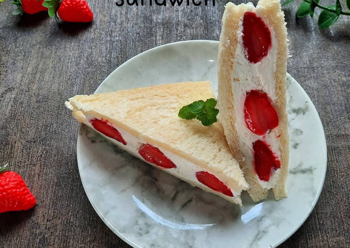 Strawberry sandwich