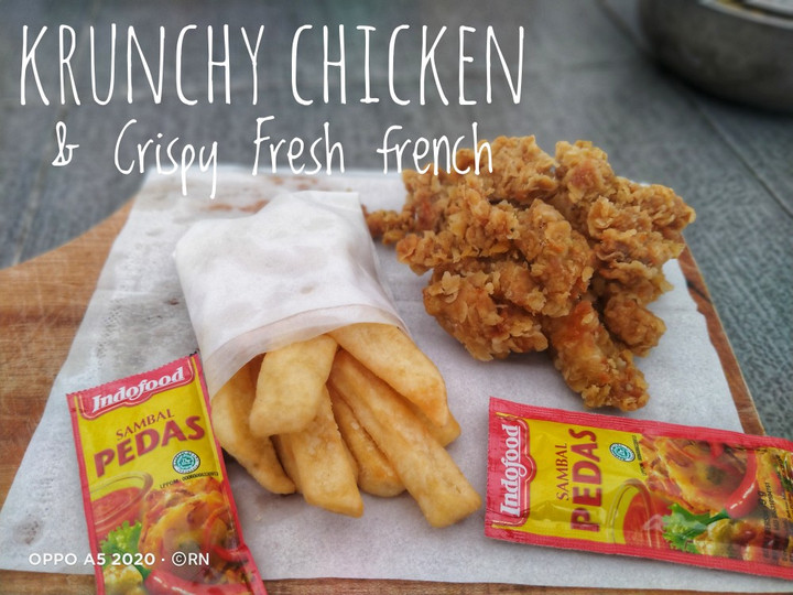 Anti Ribet, Buat Ayam kriuk ala² KFC &amp;amp; Kentang goreng crispy Menu Enak