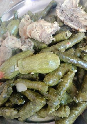 صورة لوصفة محشي الدوالي والكوسا 😋😋