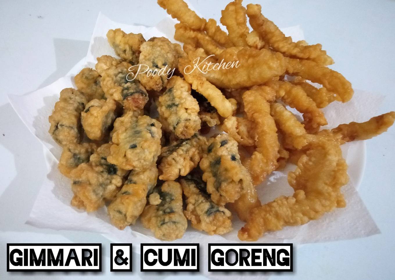 Gimmari & Cumi Goreng (Gorengan pendamping makan Tteokpokki)