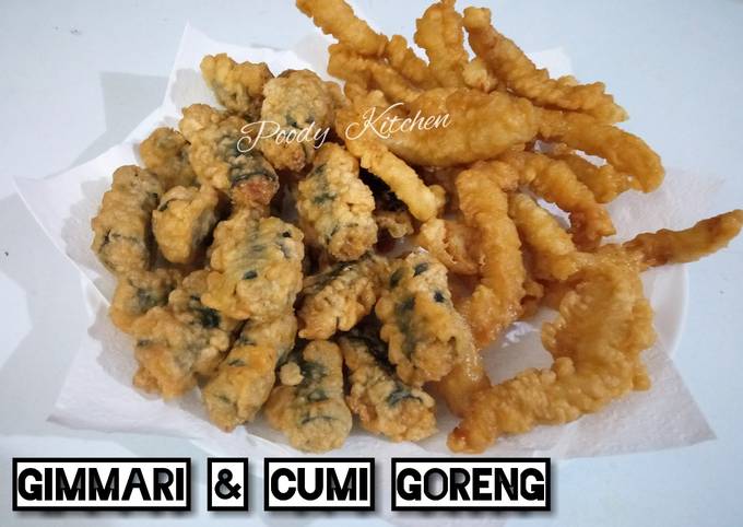 Gimmari & Cumi Goreng (Gorengan pendamping makan Tteokpokki)