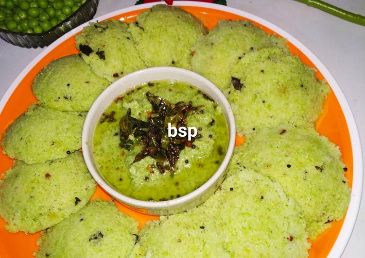 Recipe of Super Quick Homemade Green pea idli