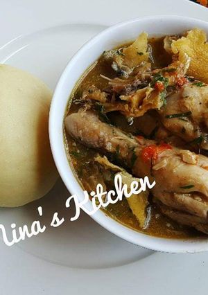A picture of Nsala soup.