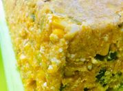 Una foto de budín de puerros