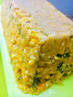 Una foto de BUDÍN DE 🍚RICOTTA🍚🌽CHOCLO 🌽Y 🎃CALABAZA 🎃
