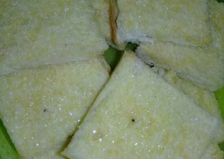 Cara menyajikan Bagelen roti tawar , Sempurna