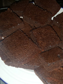 Una foto de Brownie casero