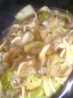A picture of beef and cabbage stew.