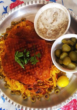 عکسی از دستور ماکارونی خوشمزه با سیاه دانه😋