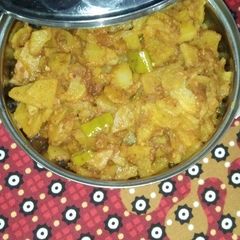 A picture of Boil alu ki bhujia.