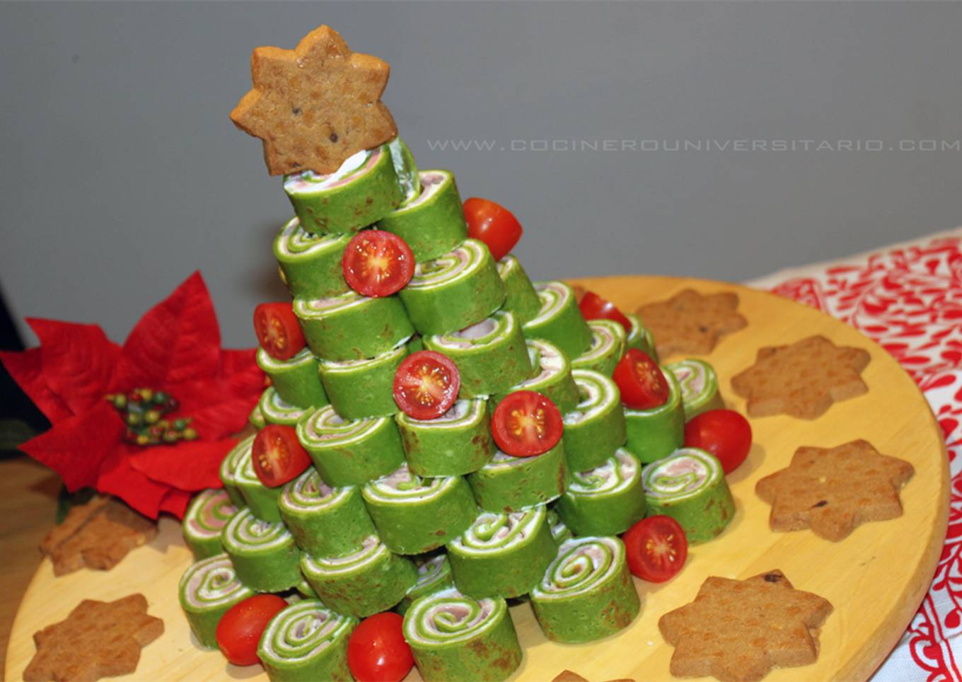 Árbol de Canapés Navideños