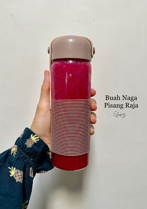 Foto resep Jus Buah Naga Pisang Raja
