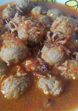 Foto resep Bakso Pedas Manis
