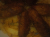 اصابع الدجاج والبطاطا
