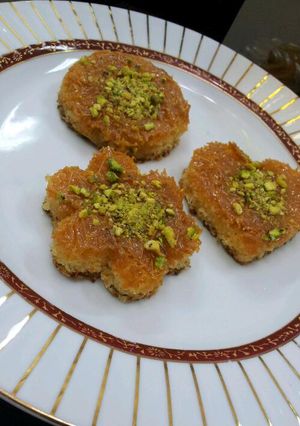 صورة لوصفة طريقة عمل بسبوسة الشعيريه
