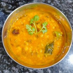 A picture of Dal Fry with leftover dal.