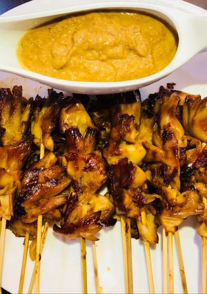 Foto resep Sate jamur tiram (100% vegetarian) dijamin enak