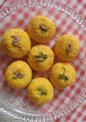 A picture of Mango Peda.