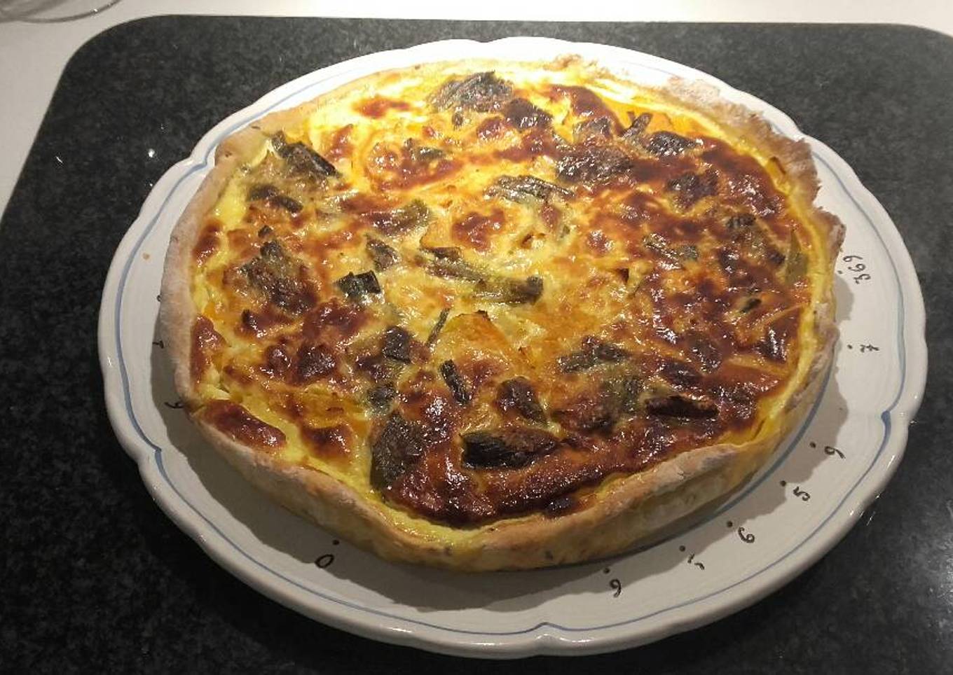 Quiche à la courge butternut