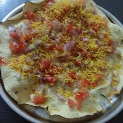 A picture of Masala papad.