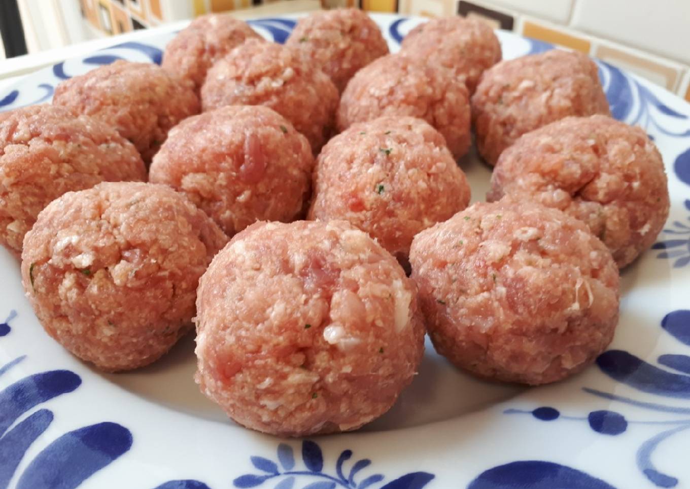 Albóndigas de pollo y cerdo