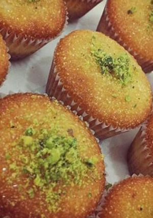 صورة لوصفة طريقة عمل ميني بسبوسة بالقشطة