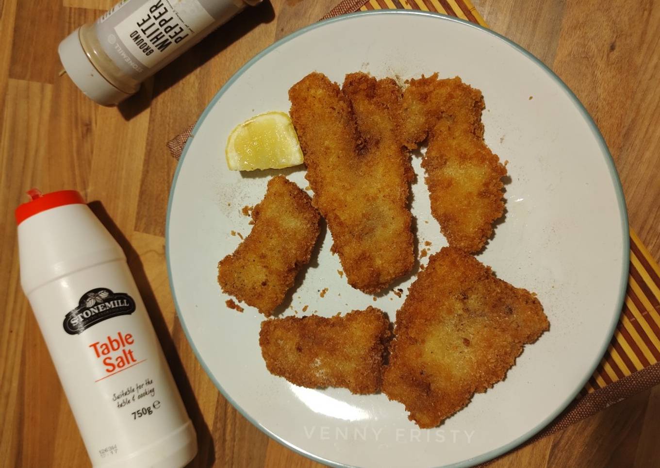 Breaded fish fillets