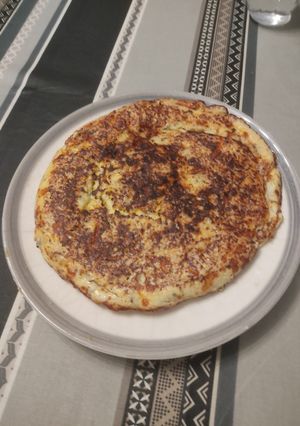 Une photo de Frittata de chou fleur et cheddar