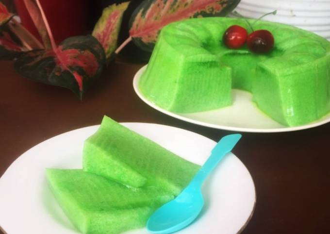Resep Puding Lumut tape ketan ijo Resep Puding Lumut tape ketan ijo