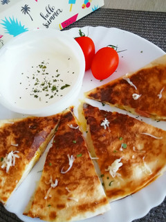 Sajtos-csirkés Quesadilla 🌮 recept fotója