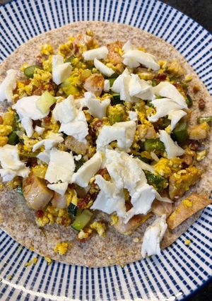 Una foto de Quesadilla Vegetal con Pavo