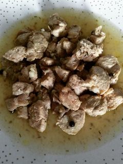 Una foto de Solomillo en salsa