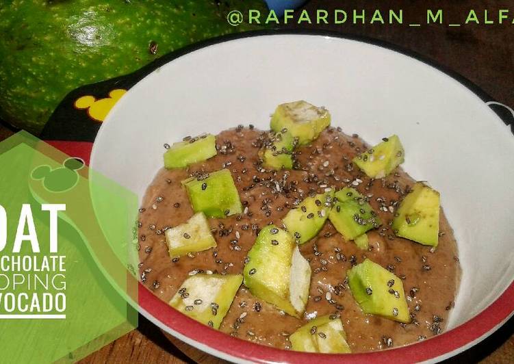 Oat Chocolate topping avocado