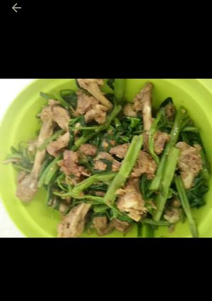 Foto resep Belungan tumis kangkung