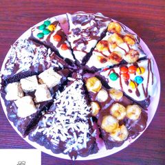 A picture of Chocolate pizza.
