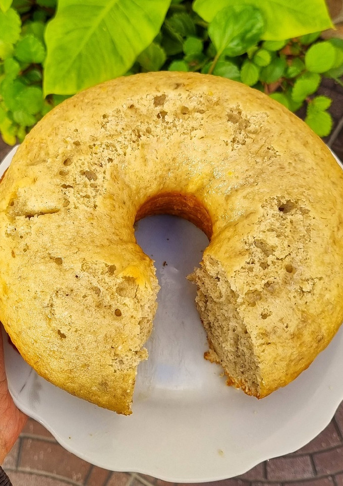 Una foto de Bizcochuelo de banana ¡Muuuuy fácil!🍌