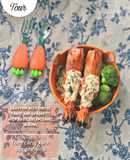 Mỳ ý sốt kem húng quế và tôm càng xanh sốt phô mai