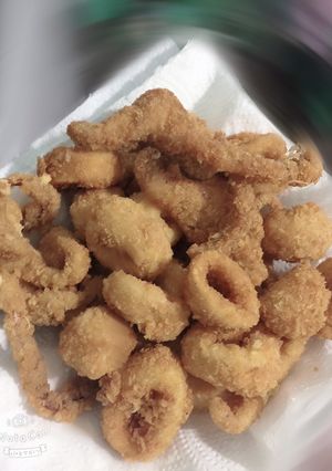 Hình của món Mực chiên xù.