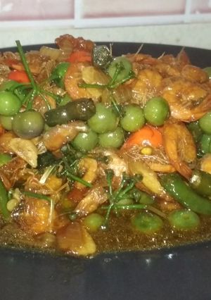 Foto resep Oseng udang lenca