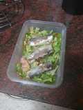 Tupper de ensalada con sardinas y vinagreta