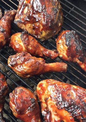 A picture of Ketchup Grilled Chicken.