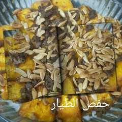 صينية دبا (قرع عسلي) باللحم المفروم-レシピのメイン写真
