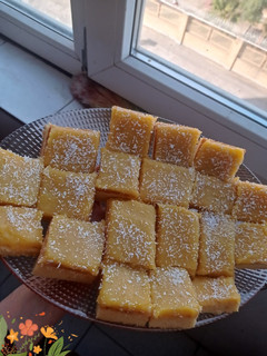 عکسی از دستور کیک حلوا زعفرانی🥮