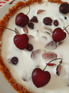 Foto di Torta fredda con le ciliegie