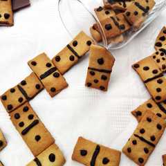 Una foto de Galletas dominó crujientes