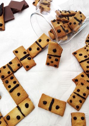 Una foto de Galletas dominó crujientes